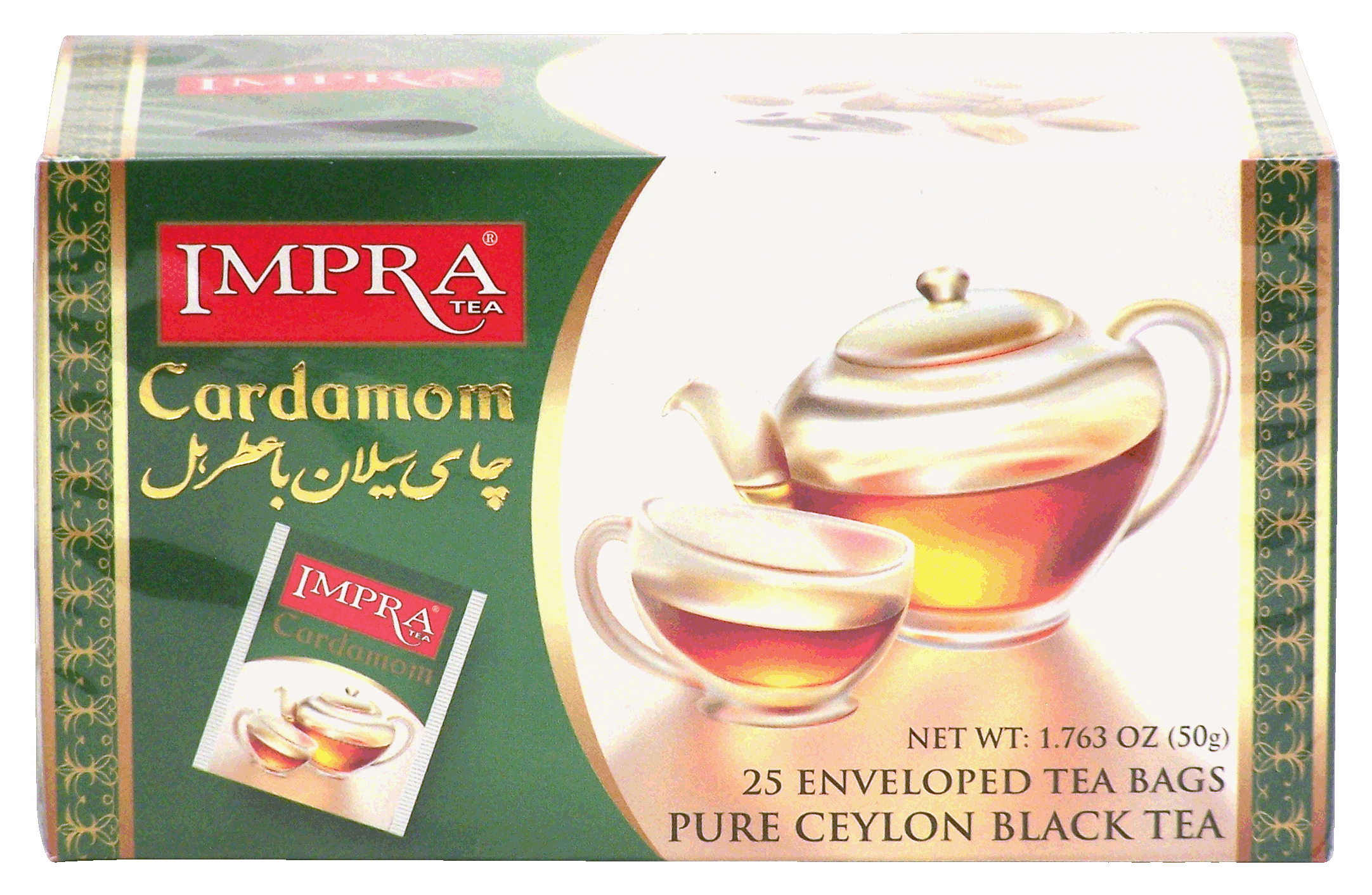 Impra  cardamom ceylon black tea, 25-enveloped tea bags Full-Size Picture